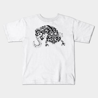 axolotl ajolote in xochimilco mexican pattern art Kids T-Shirt